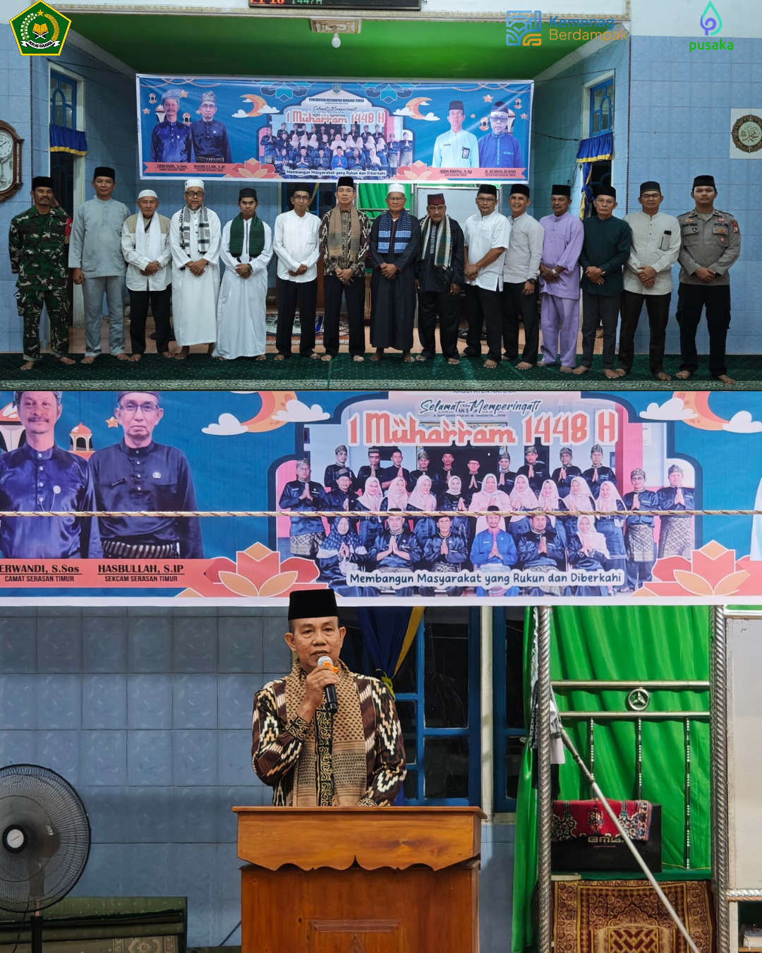 Semarak 1 Muharram 1448 H, Kepala KUA Serasan Timur Ajak Masyarakat Tingkatkan Semangat Hijrah